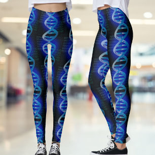 Legging DNA ID Blue Medical Science