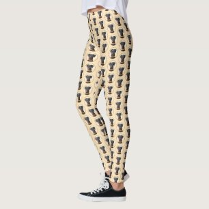 Legging Doberman Pinscher Pintura Original Descortada