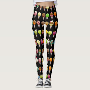Legging Doce do cone do sorvete Flavored