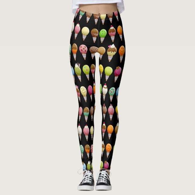Legging Doce do cone do sorvete Flavored (Frente)