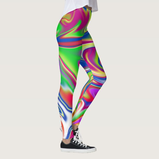 Legging "Doce Raios: A Delícia do Mármaco de Bubblegum" (Direita)
