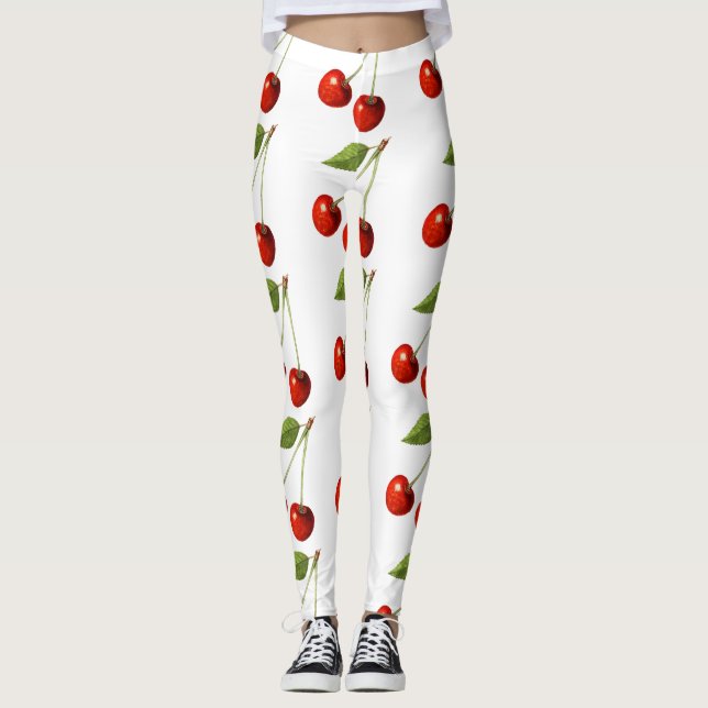 Legging Doces da natureza - frutas de cereja (Frente)
