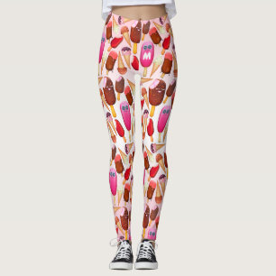 Legging Doces de Sorvete doce de picolé de macaco