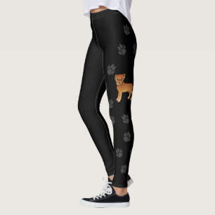 Legging Dogue De Bordeaux - Cartoon Cachorro e patas
