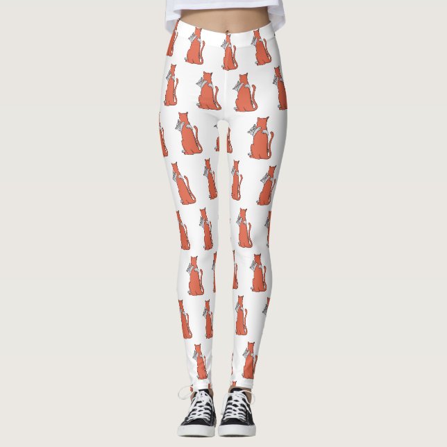 Legging Dois Gatos Embrçam a Amizade (Frente)