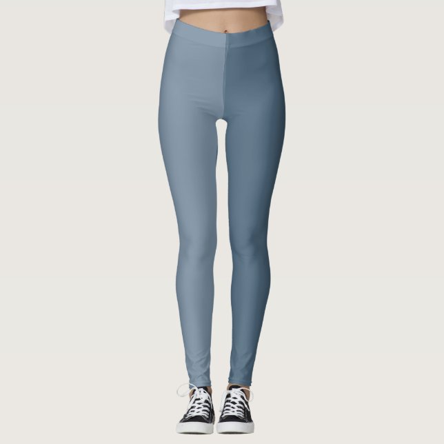 Legging Dois tons - Azul (Frente)