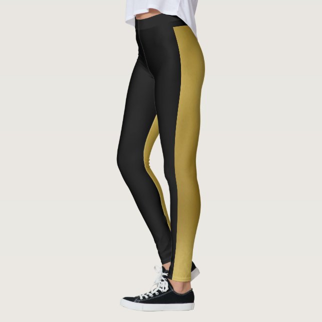 Legging Dois tons Dourados e preto (Esquerda)