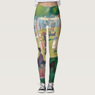 Legging Domingo na pintura de La Grande Jatte Seurat