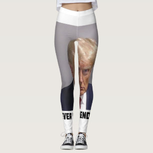 Legging Donald J Trump Mug Shot - Nunca Renda Longa Venda