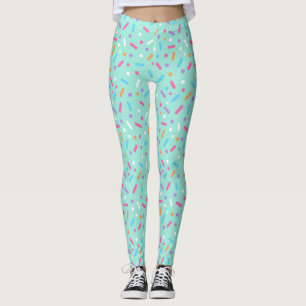 Legging Donut Atraente com Cobertura Verde Menta e Confeit