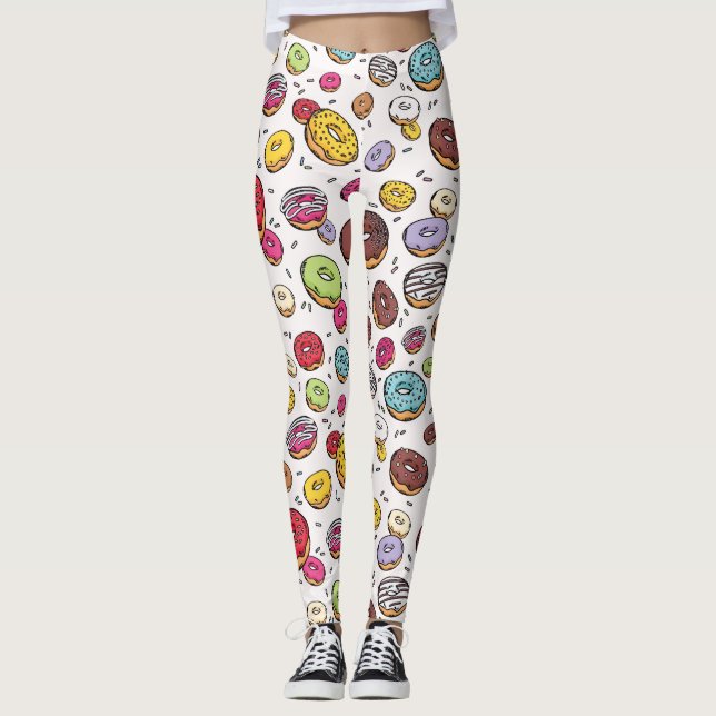 Legging Donuts seamless pattern (Frente)