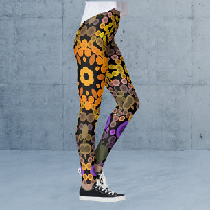 Legging Dot Mandala Flor Amarelo e Puro