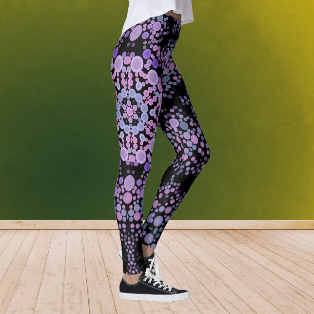 Legging Dot Mandala Flor Rosa e Roxo (Criador carregado)