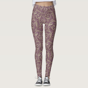 Legging Dourado Borgonha com Legenda Fresca