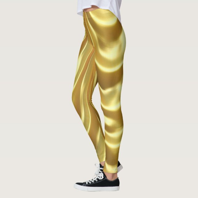 Legging Dourado brilhante popular (Esquerda)