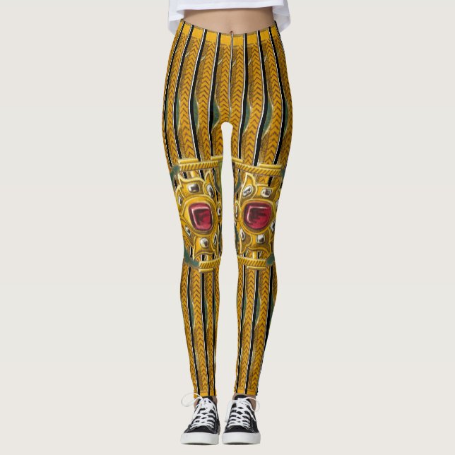 Legging Dourado e Ruby (Frente)