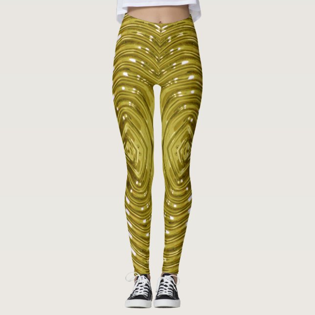Legging Dourado metálico - (Frente)