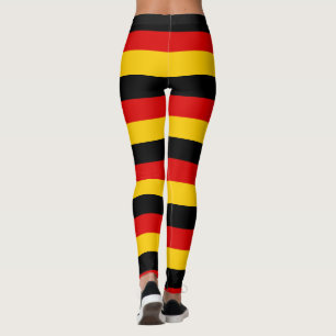 Legging Dourado vermelho preto na bandeira alemã
