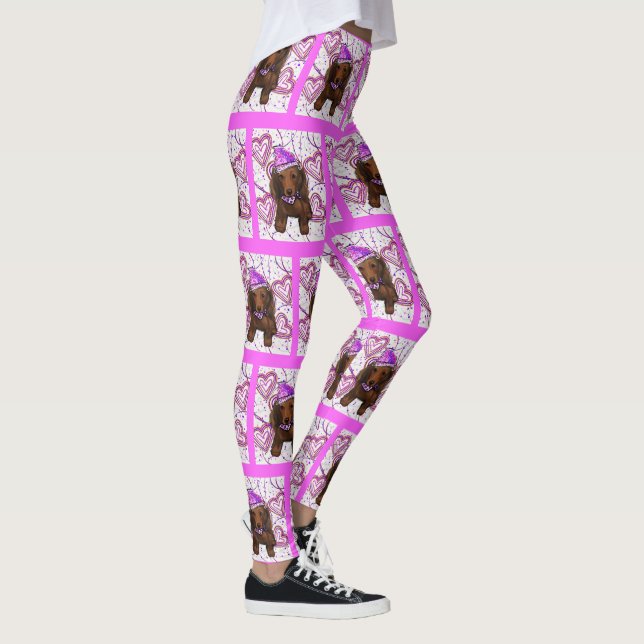 LEGGING DOXIE VERMELHO DE CABELO COMPRIDO (Direita)