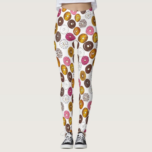 Legging Doze Rosquinhas Doughnut Breakfast - Comida Foodie (Frente)