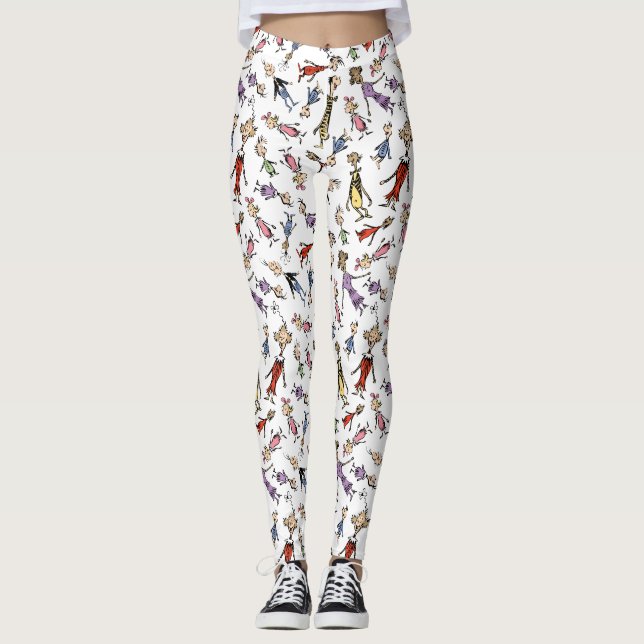 Legging Dr. Seuss Whoville Characters Festive Pattern (Frente)