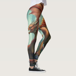 Legging 🔥 Drachenwelt – Das Reich der Lüfte und Flammen