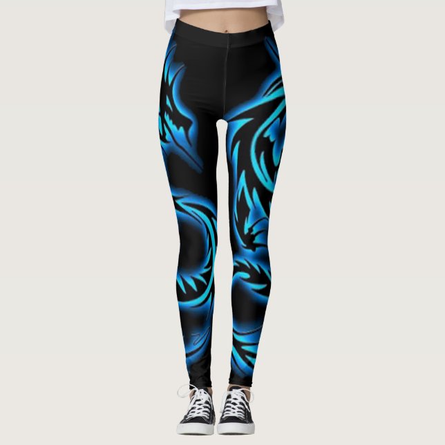 LEGGING DRAGÃO AZUL (Frente)