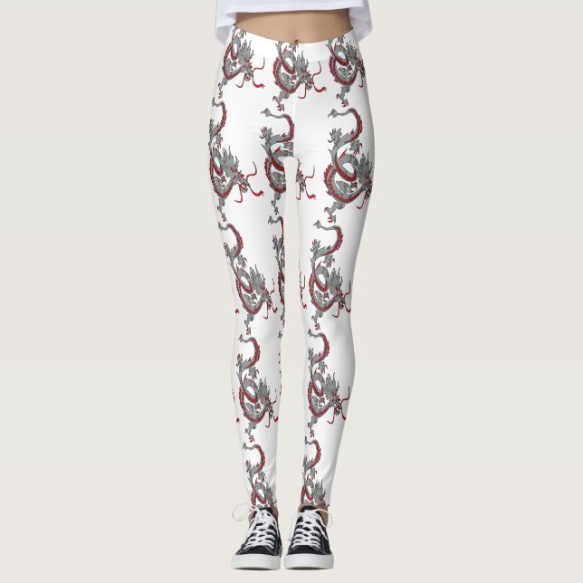 Legging Dragão de Ano Novo Chinês (Frente)