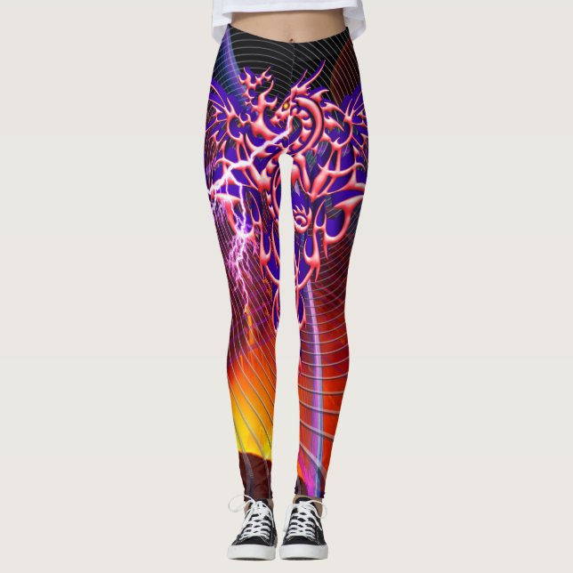 Legging Dragão Fantasia que Respira Fogo (Frente)