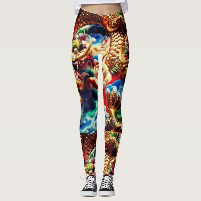 Legging Dragão tailandês (Frente)