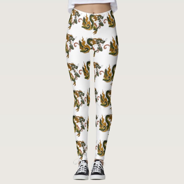 Legging dragão verde (Frente)