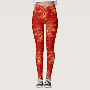 Legging Dragão Zodíaco Chinês, feliz ano novo