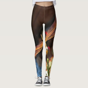 Legging Dragonfly Com Asas Iluminadas Por Sol