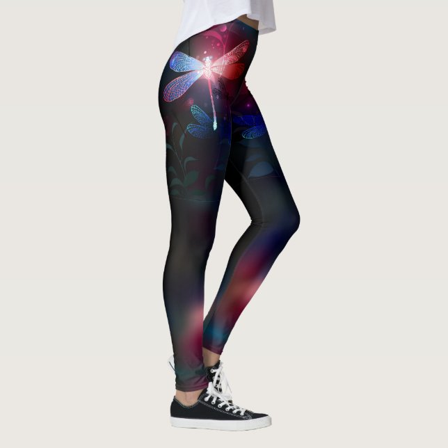 Legging Dragonfly vermelha (Direita)