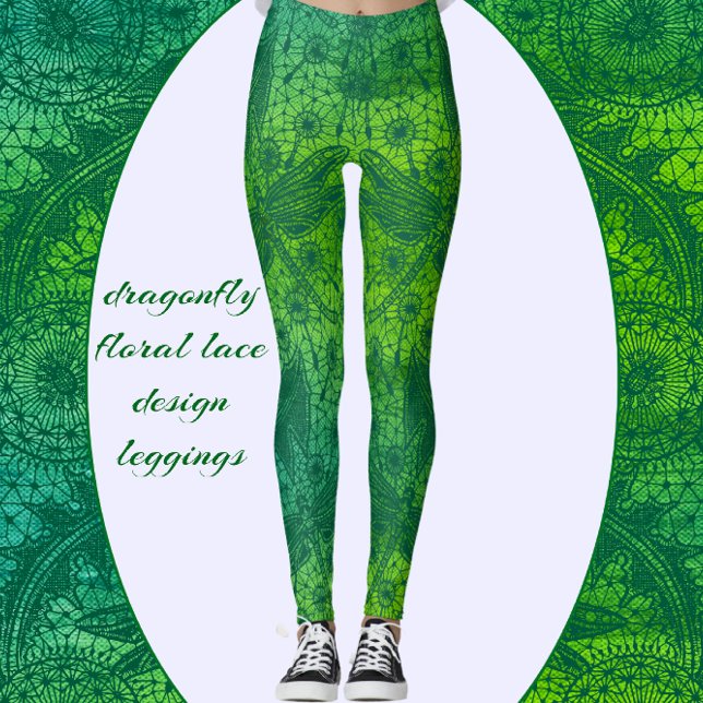 Legging Dragonfly Wings Rico Sonho Floral (Criador carregado)