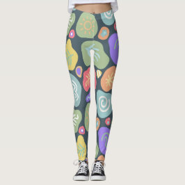 Legging Dreamodles - Vibrant Boho Nature Motif Design