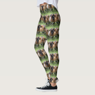Legging Duas Cobaias Bebês Tigradas,