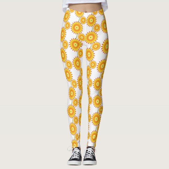 Legging Duas Planta De Girassol Thunder_Cove (Frente)