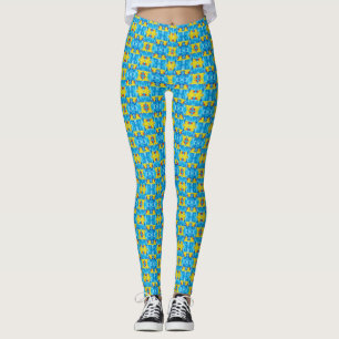 Legging Ducky de borracha amarelo nas bolhas
