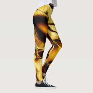 Legging Dunas em bruto em ouro queimado