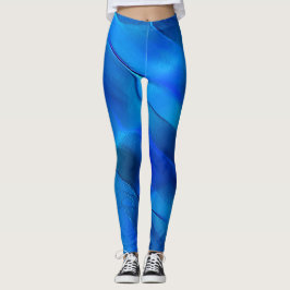 Legging Dunas metálicas em cores azuis vívidas