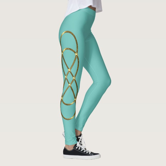 Legging Duplo infinito ouro antigo + suas ideias (Direita)