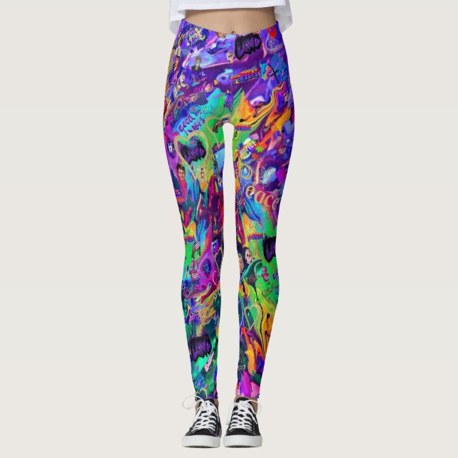 Legging É apenas Grafite por CBDOilPrincess (Frente)