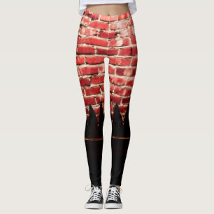 Legging É caneleiras de uma casa do tijolo