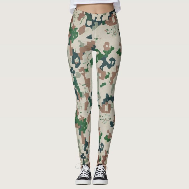 Legging Earth Pixel Woodland  (Frente)