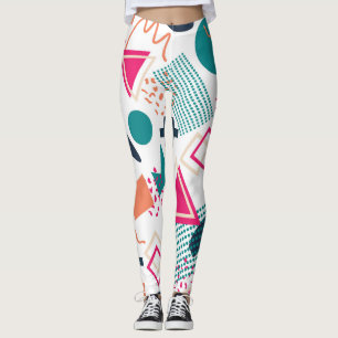 Legging Eclectic Memphis Arte Geométrica