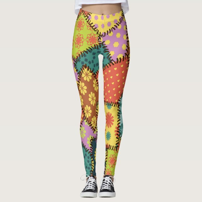 Legging Eclectic Patchwork (Correção Eclética): Diversa Co (Frente)