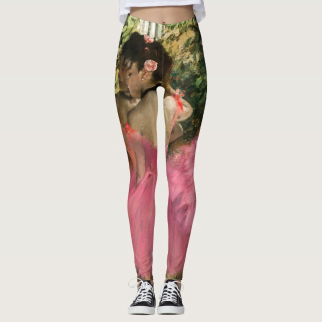Legging Edgar Degas - Dançarinas em rosa (Frente)