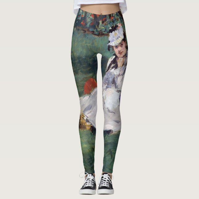 Legging Edouard Manet - A família Monet em seu jardim (Frente)
