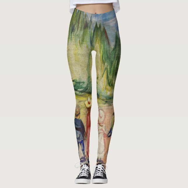 Legging Edvard Munch - A Floresta de Fairytale (Frente)